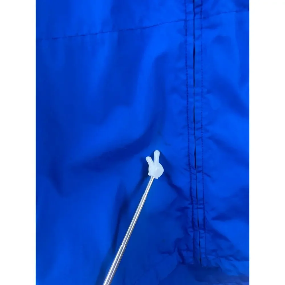 Eddie‎ Bauer Blue Hooded Windbreaker Jacket Men’s XL Lightweight Zip Up